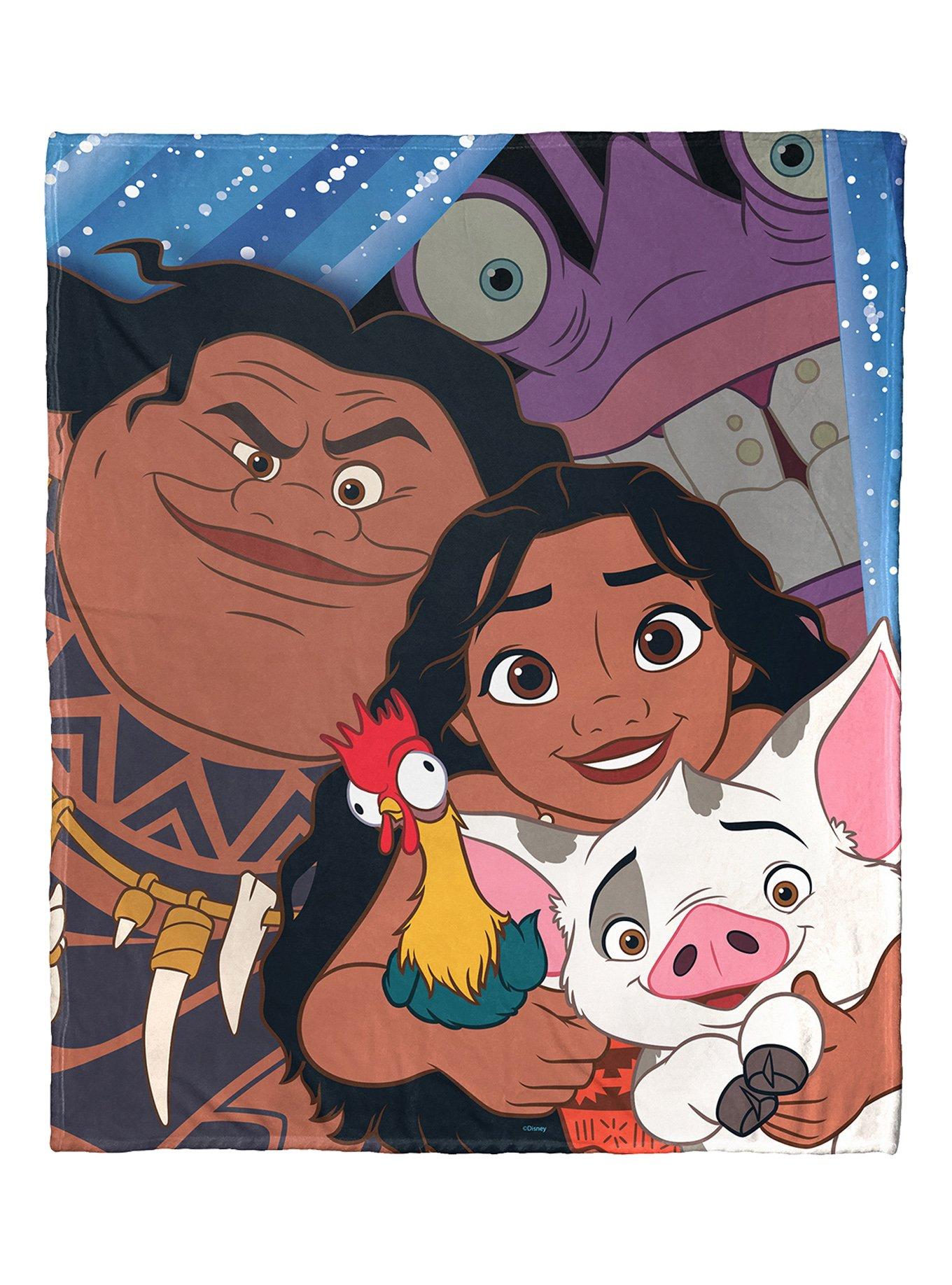 Disney100 Moana Group Silk Touch Throw Blanket, , hi-res