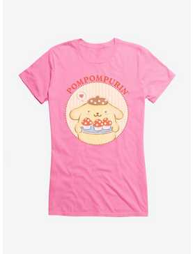 Hello Kitty And Friends Pompompurin Mushroom Cupcakes Girls T-Shirt, , hi-res