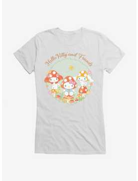 Hello Kitty And Friends Mushroom Garden Circle Portrait Girls T-Shirt, , hi-res