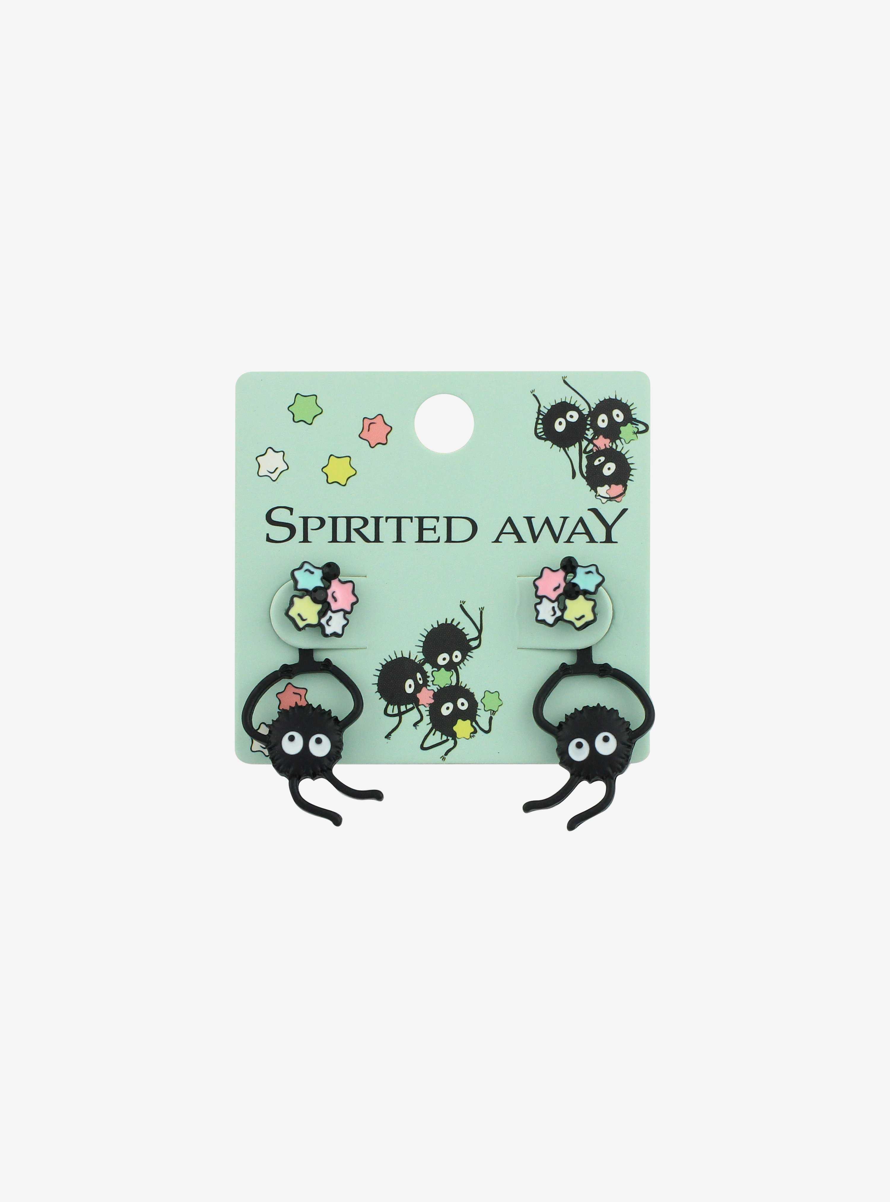 Studio Ghibli Spirited Away Soot Sprites Candy Front/Back Earrings, , hi-res