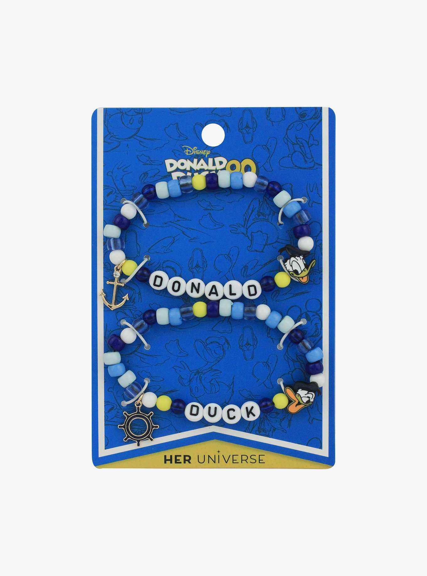 Her Universe Disney Donald Duck Best Friend Bead Bracelet Set, , hi-res