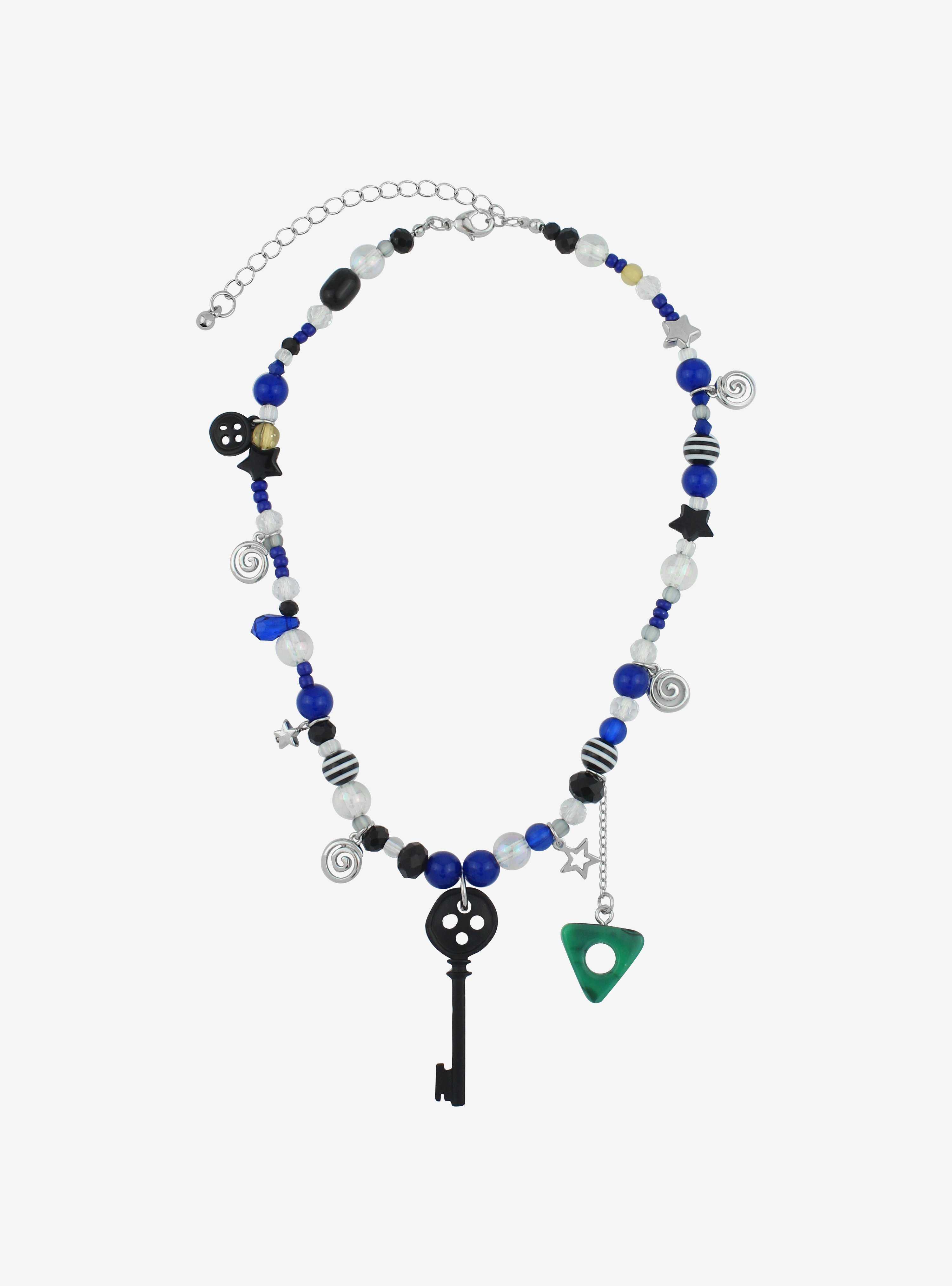 Coraline Key Beaded Necklace, , hi-res
