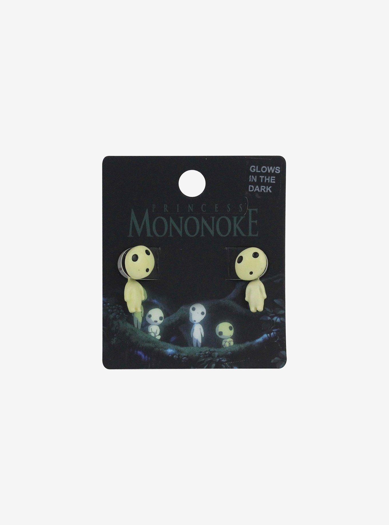 Studio Ghibli&reg; Princess Mononoke Kodama Glow-In-The-Dark Front/Back Earrings, , hi-res