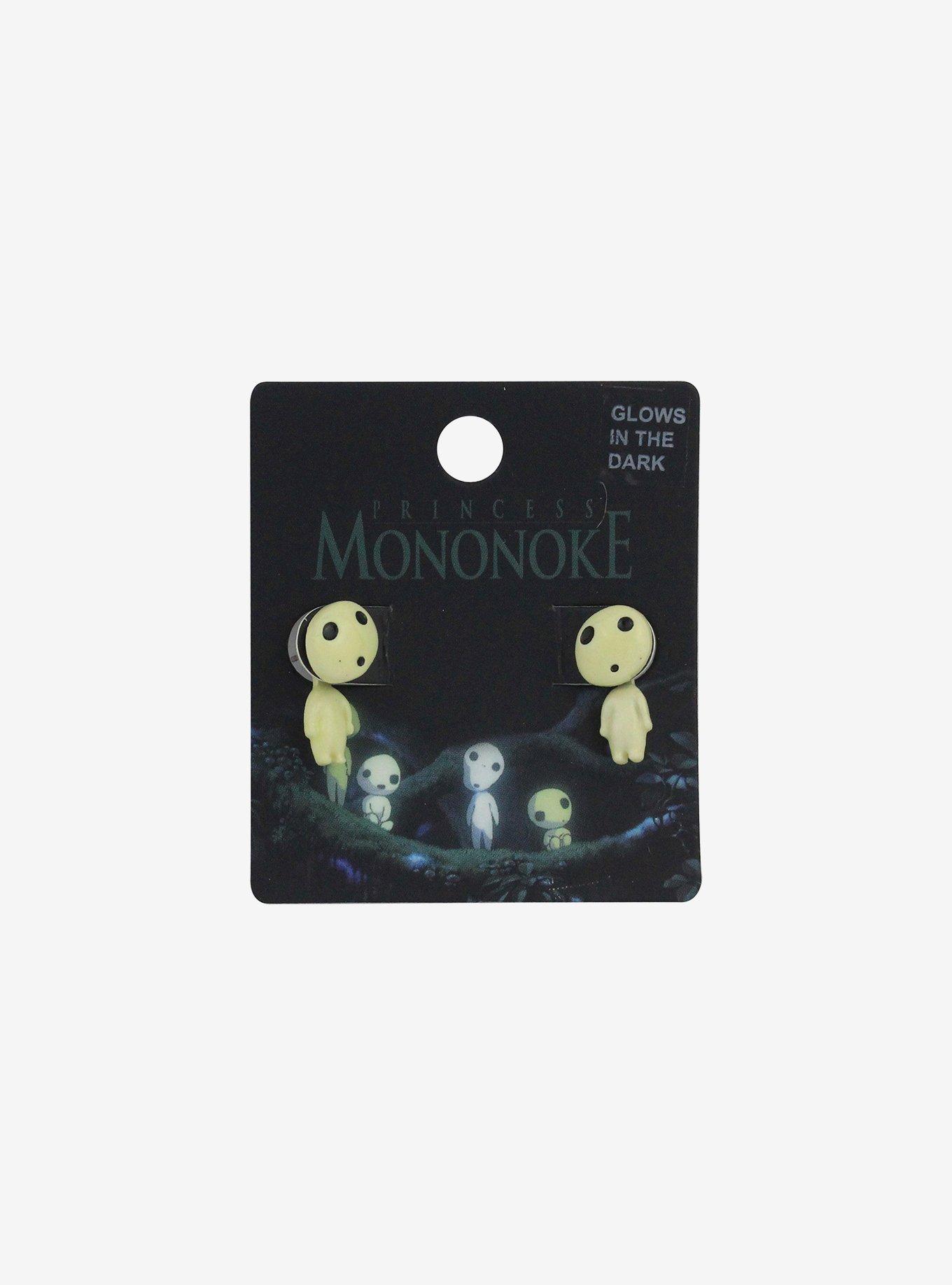 Studio Ghibli® Princess Mononoke Kodama Glow-In-The-Dark Front/Back Earrings, , hi-res