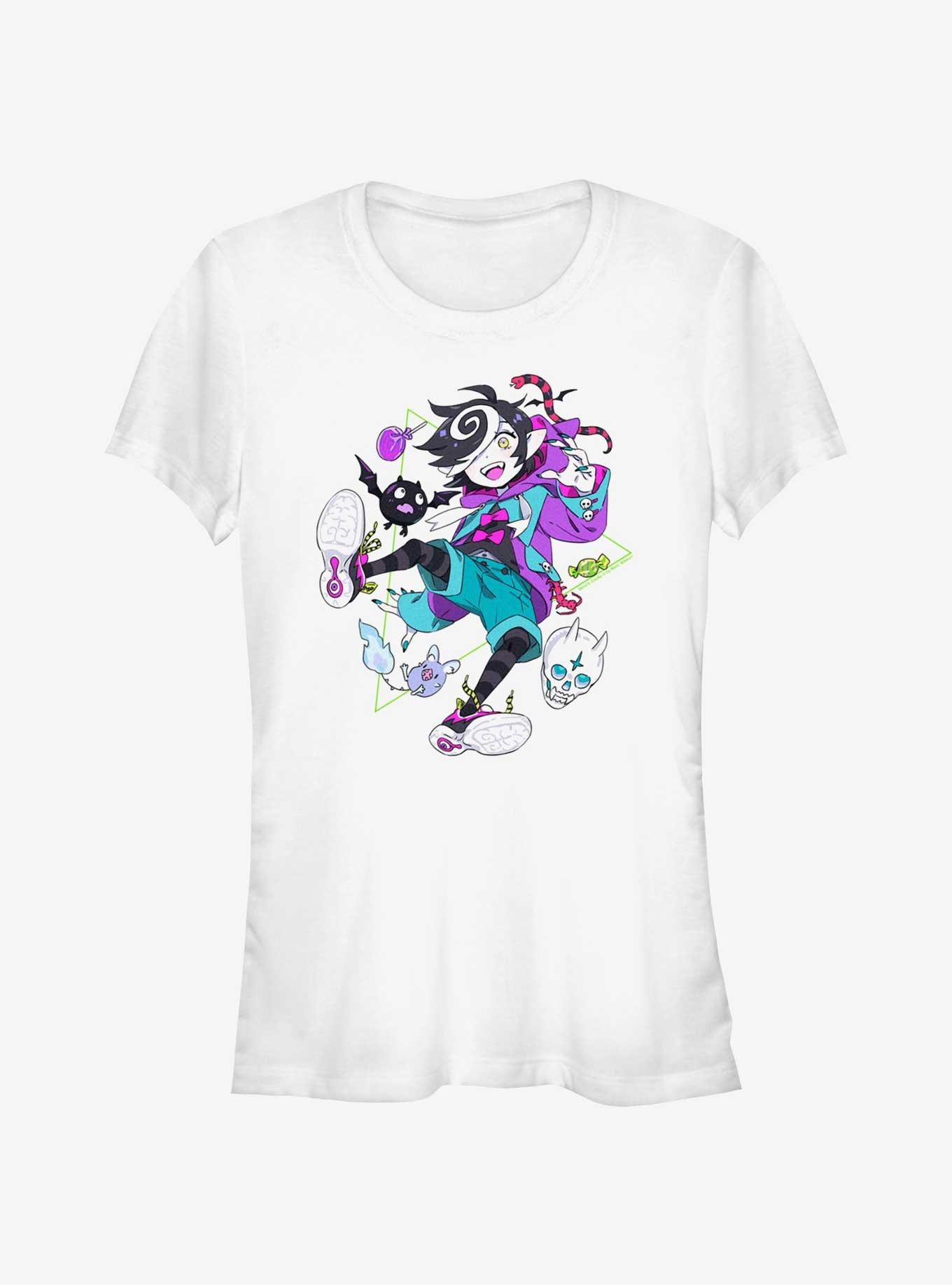 Devil's Candy Kazu Badge Girls T-Shirt, WHITE, hi-res