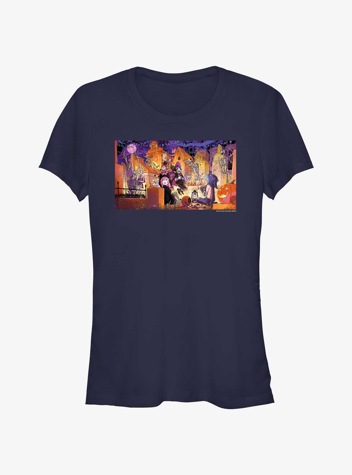 Devil's Candy Halloween Wallpaper Girls T-Shirt, , hi-res