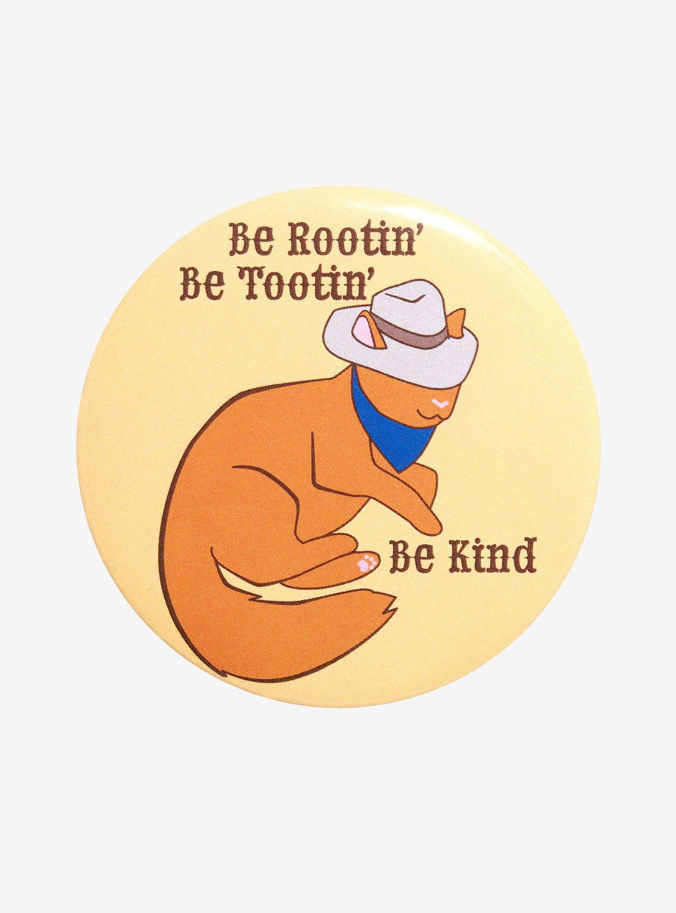 Rootin' Tootin' Cowboy Kitty 3 Inch Button, , hi-res