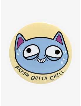 Cat Fresh Outta Chill Button, , hi-res