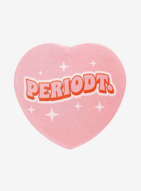 Periodt Pink Heart Button | Hot Topic