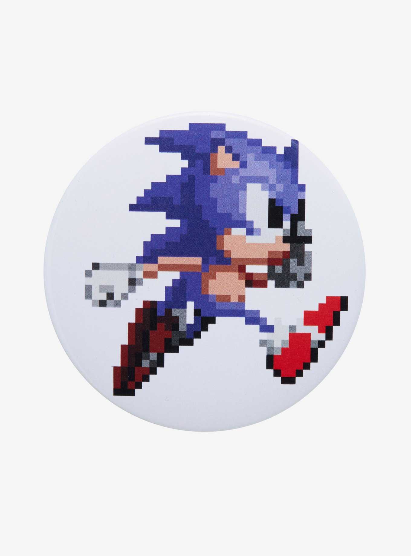 Sonic The Hedgehog Pixelated Button, , hi-res
