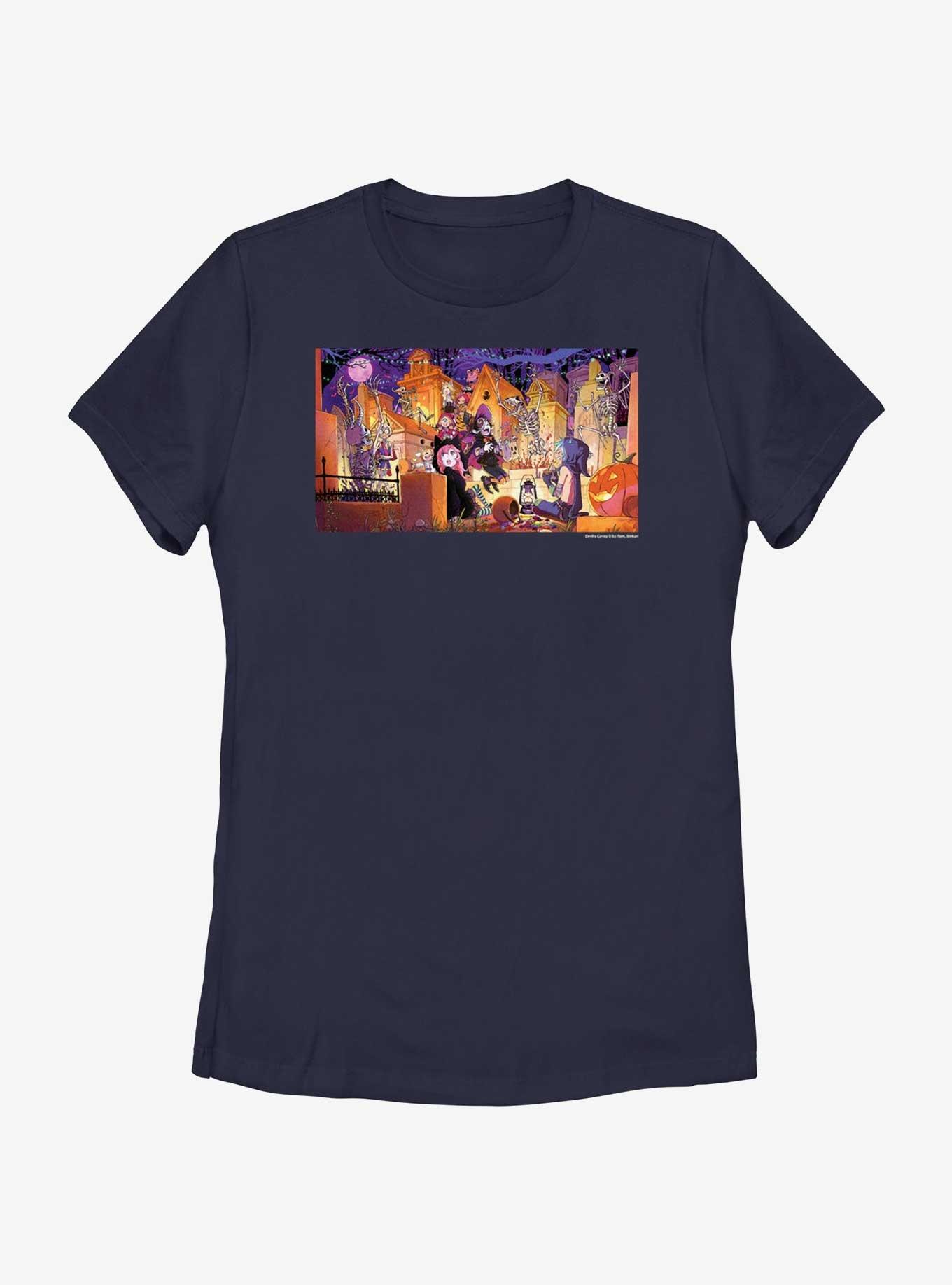 Devil's Candy Halloween Wallpaper Womens T-Shirt, , hi-res