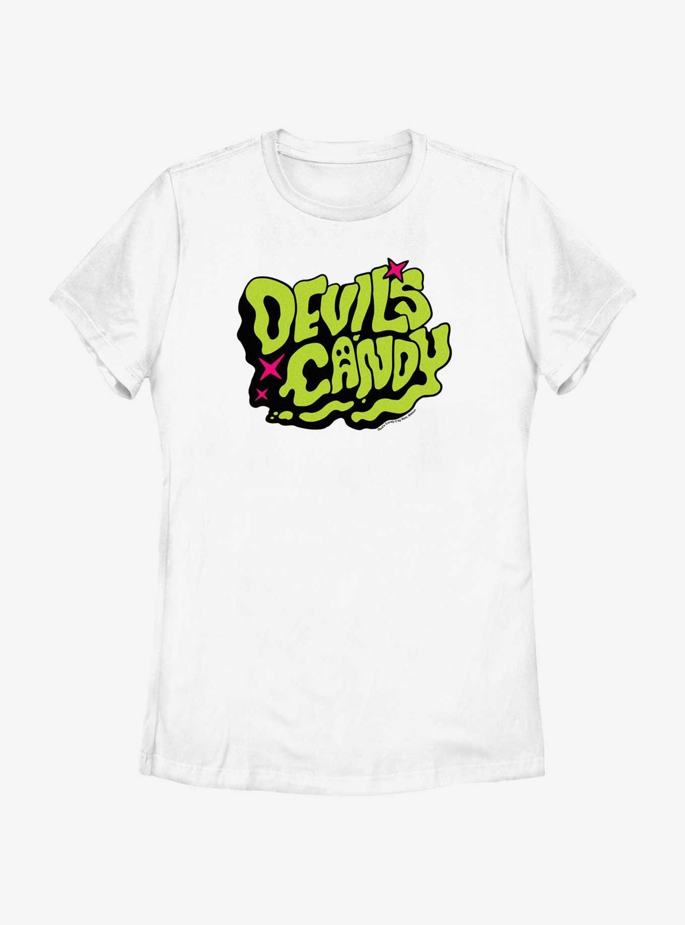 Devil's Candy Logo Womens T-Shirt, WHITE, hi-res