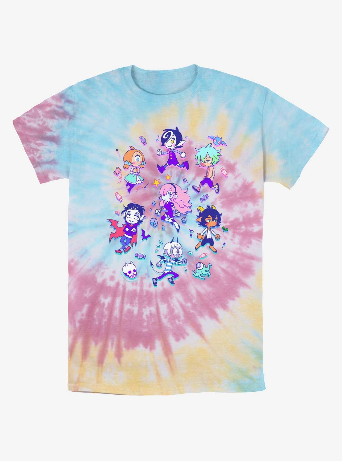 Devil's Candy Chibi Jumble Tie-Dye T-Shirt, BLUPNKLY, hi-res