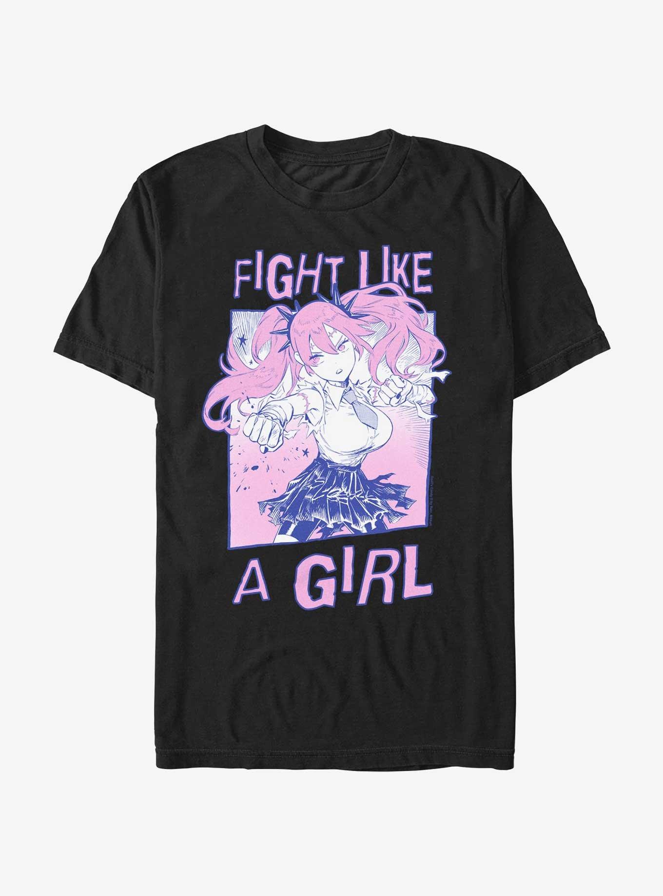 Devil's Candy Pandora Fight Like A Girl T-Shirt, BLACK, hi-res