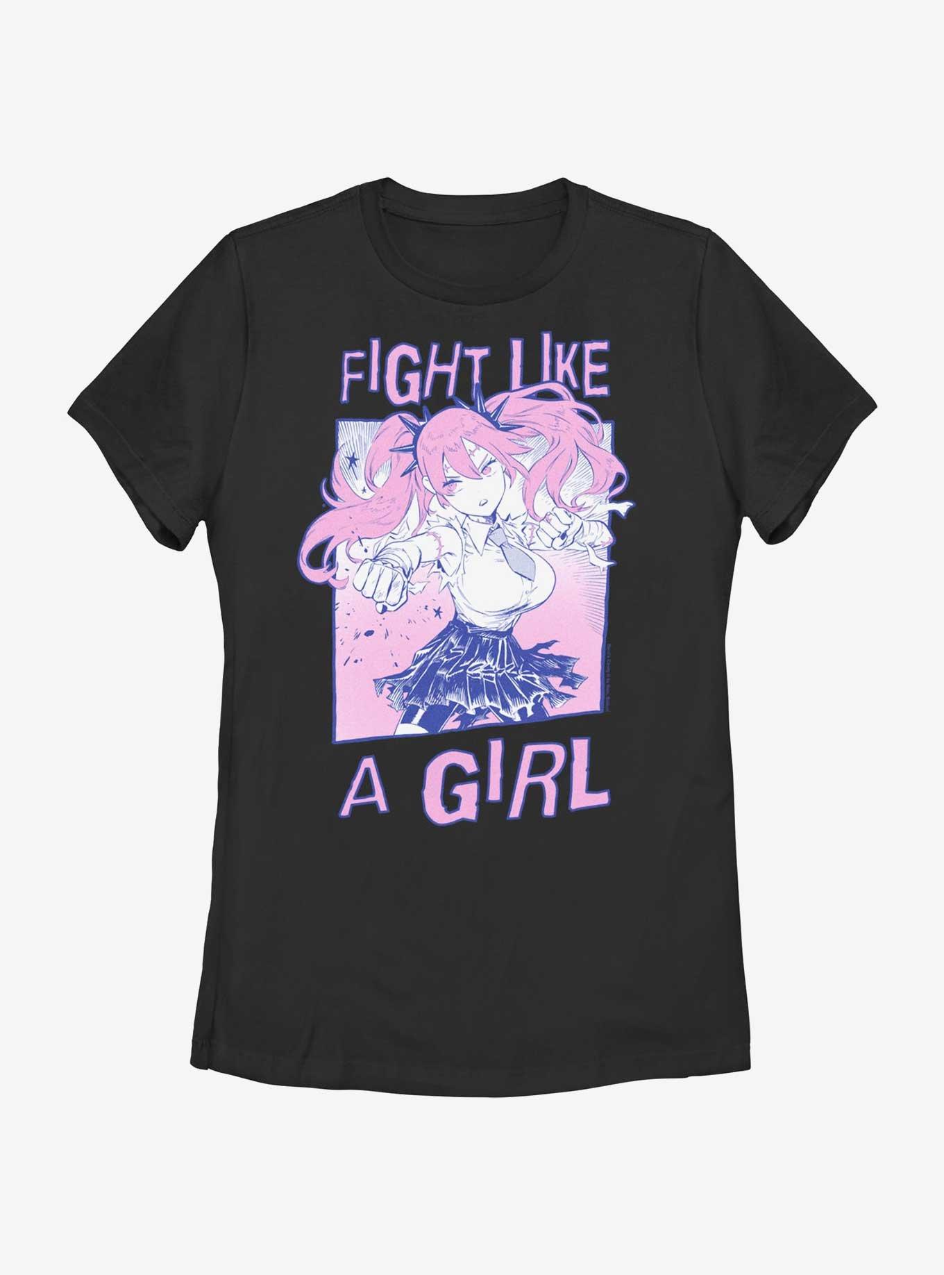 Devil's Candy Pandora Fight Like A Girl Womens T-Shirt, BLACK, hi-res