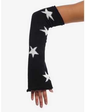 Black & White Star Flared Arm Warmers, , hi-res