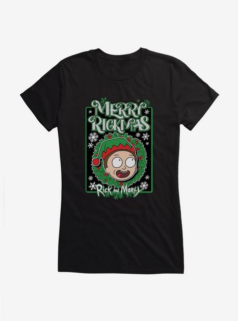 Rick And Morty Merry Rickmas Morty Girls T Shirt Hot Topic 1216