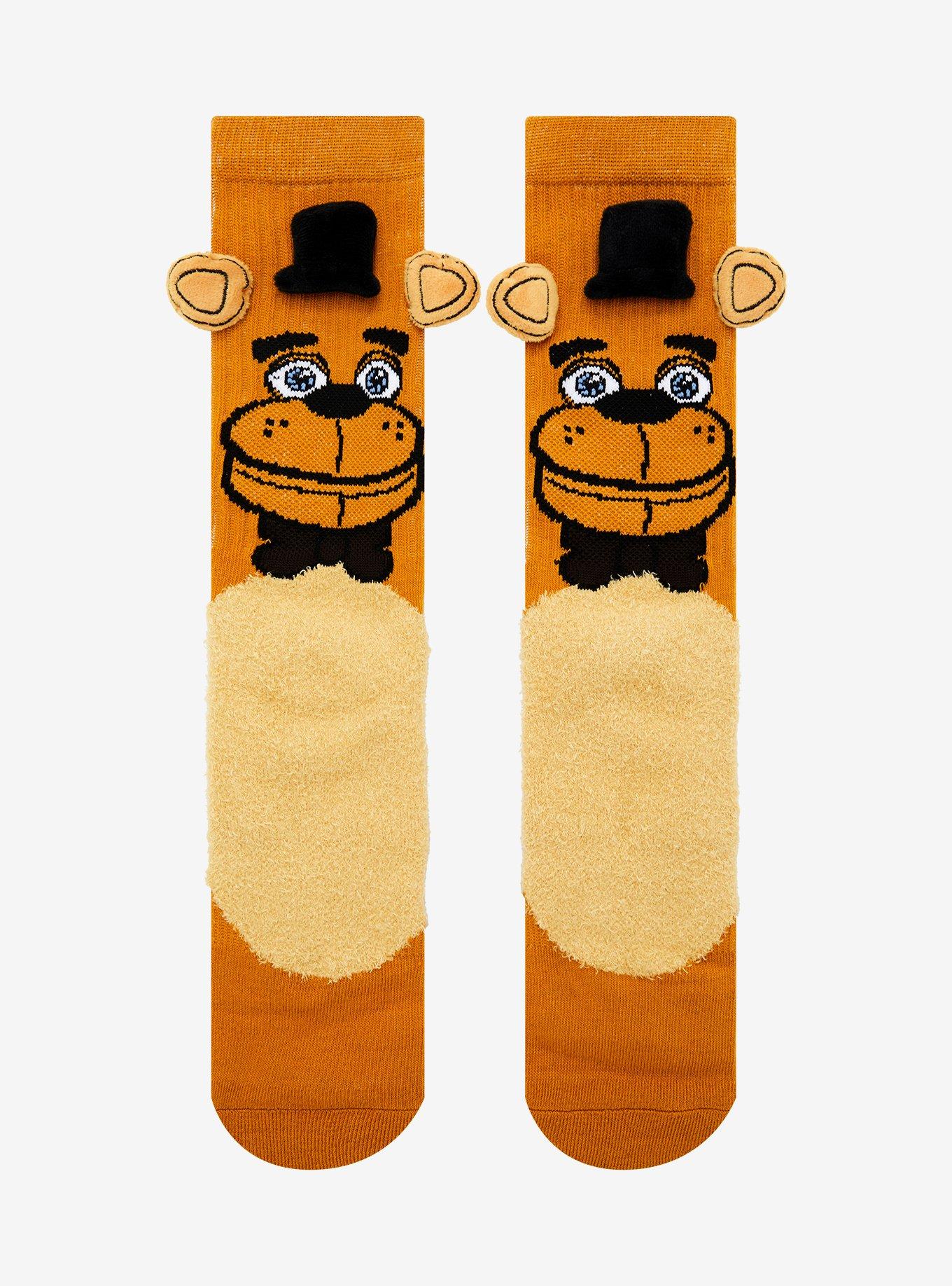 Five Nights At Freddy's Freddy Figural Crew Socks, , hi-res