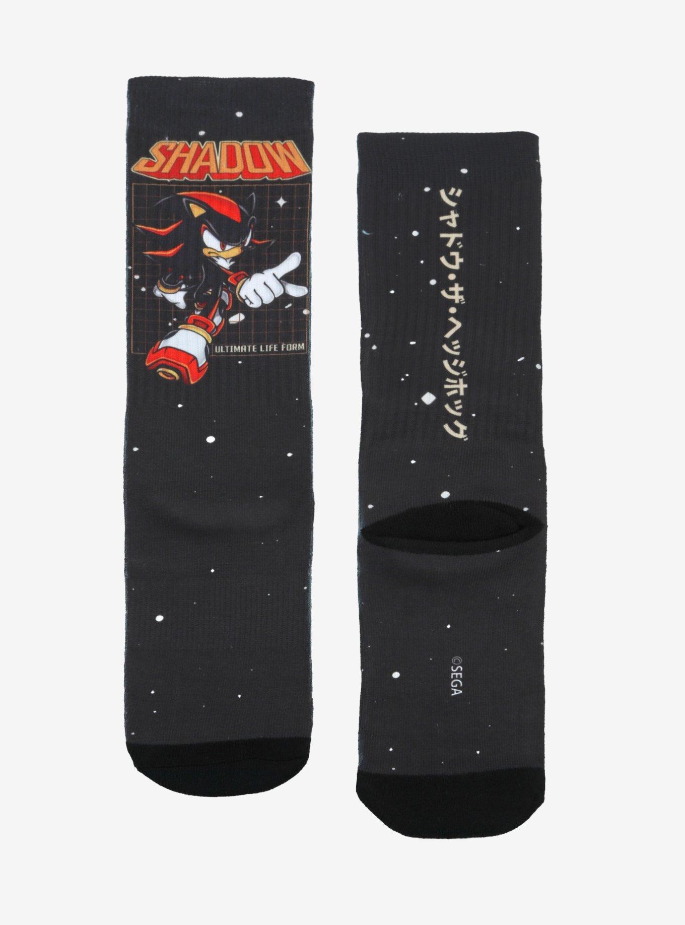 Sonic The Hedgehog Shadow Speckled Crew Socks, , hi-res