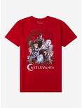 Castlevania Bats Group T-Shirt, RED, hi-res