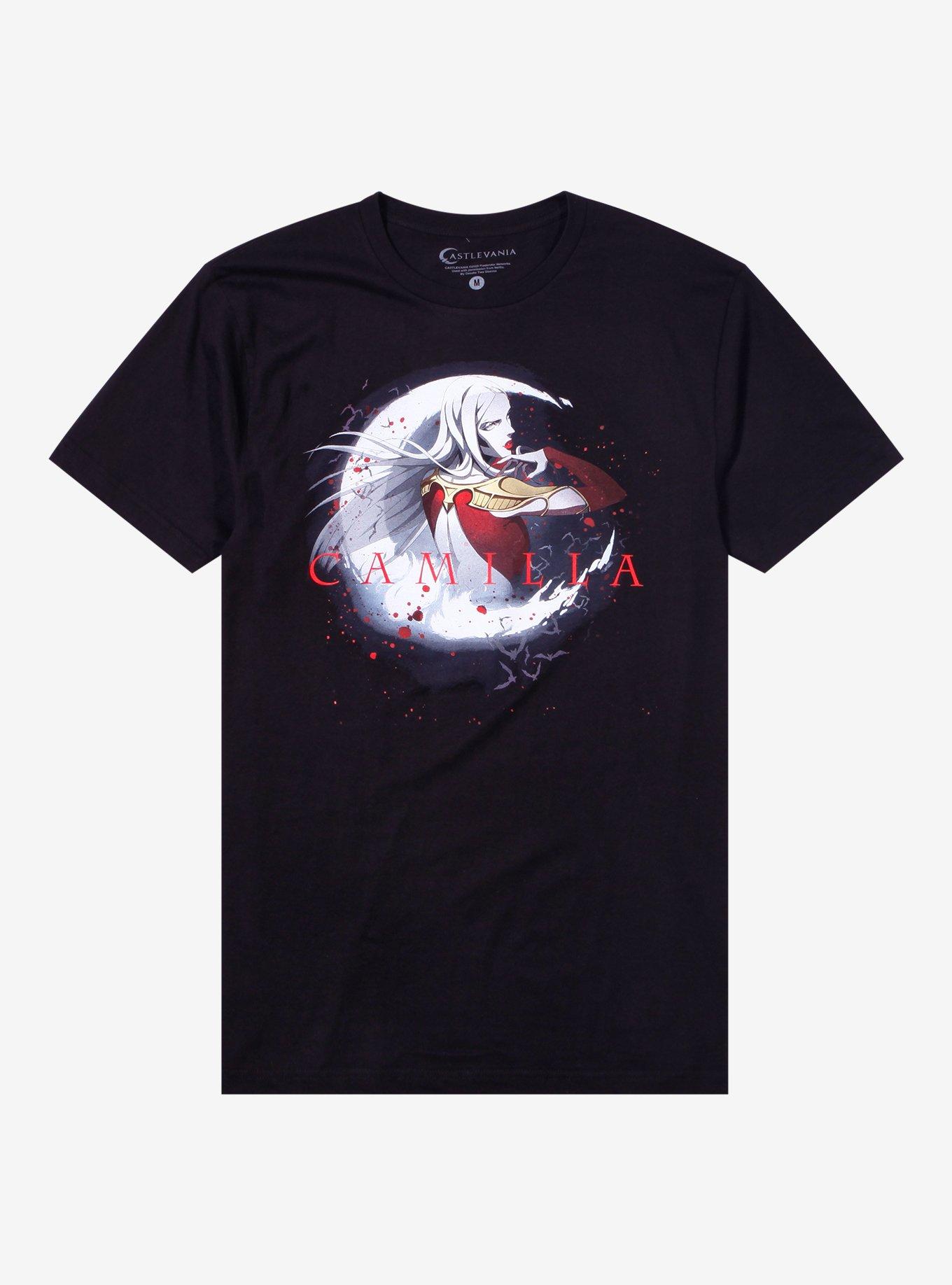 Castlevania Carmilla Moon T-Shirt, BLACK, hi-res