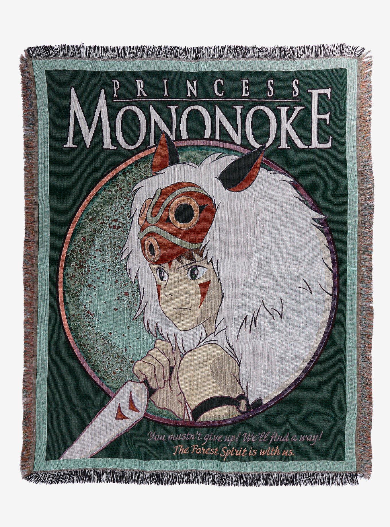 Studio Ghibli Princess Mononoke San Portrait Tapestry Throw