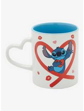 Disney Lilo & Stitch Angel & Stitch Hearts Mug, , hi-res