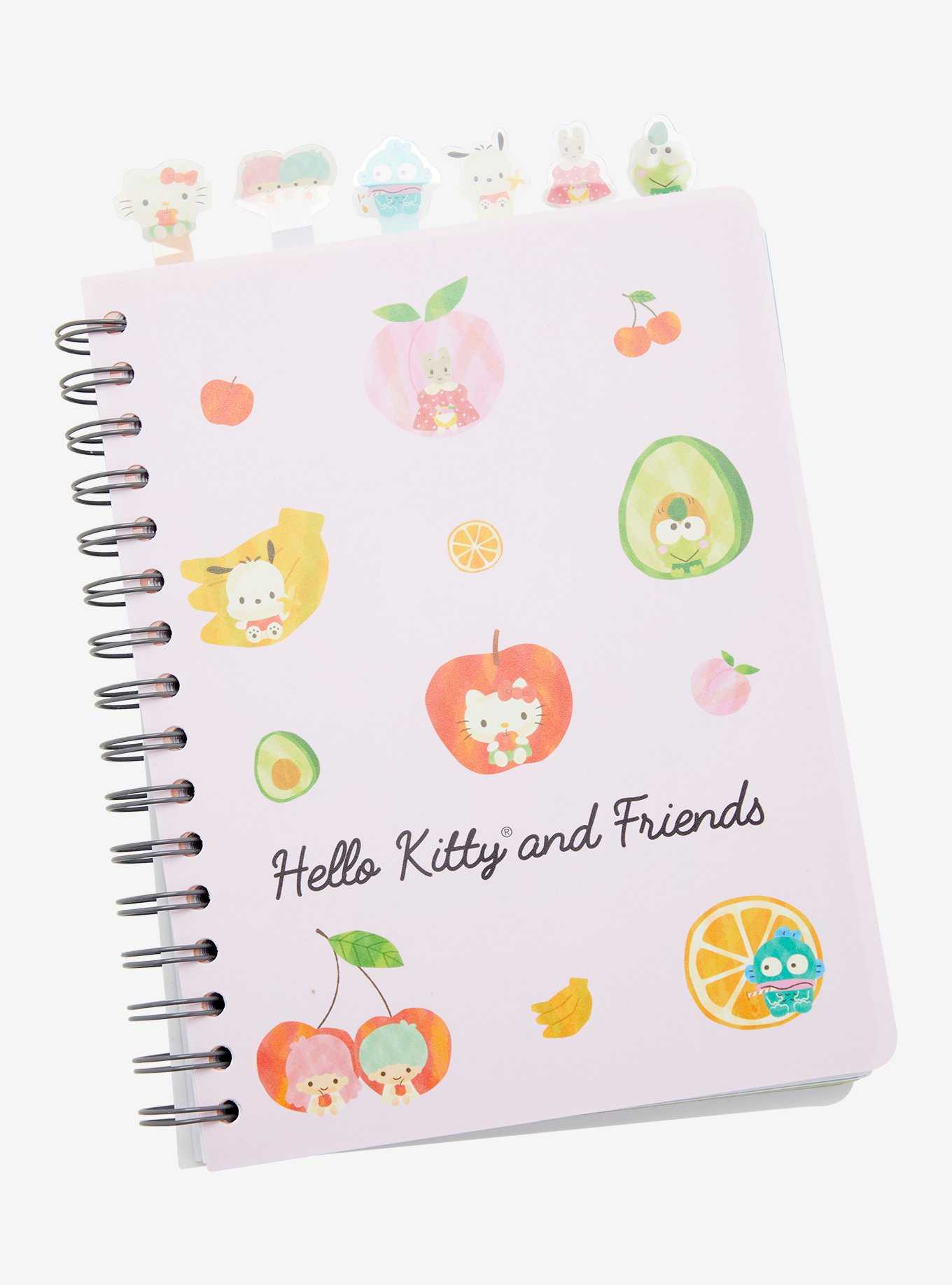 Sanrio Hello Kitty and Friends Fruits Allover Print Figural Tab Journal - BoxLunch Exclusive, , hi-res