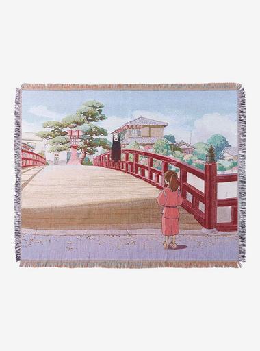 Spirited Away Tapestry Throw Woven Blanket Yubaba's Bathhouse 48” outlet x 60”