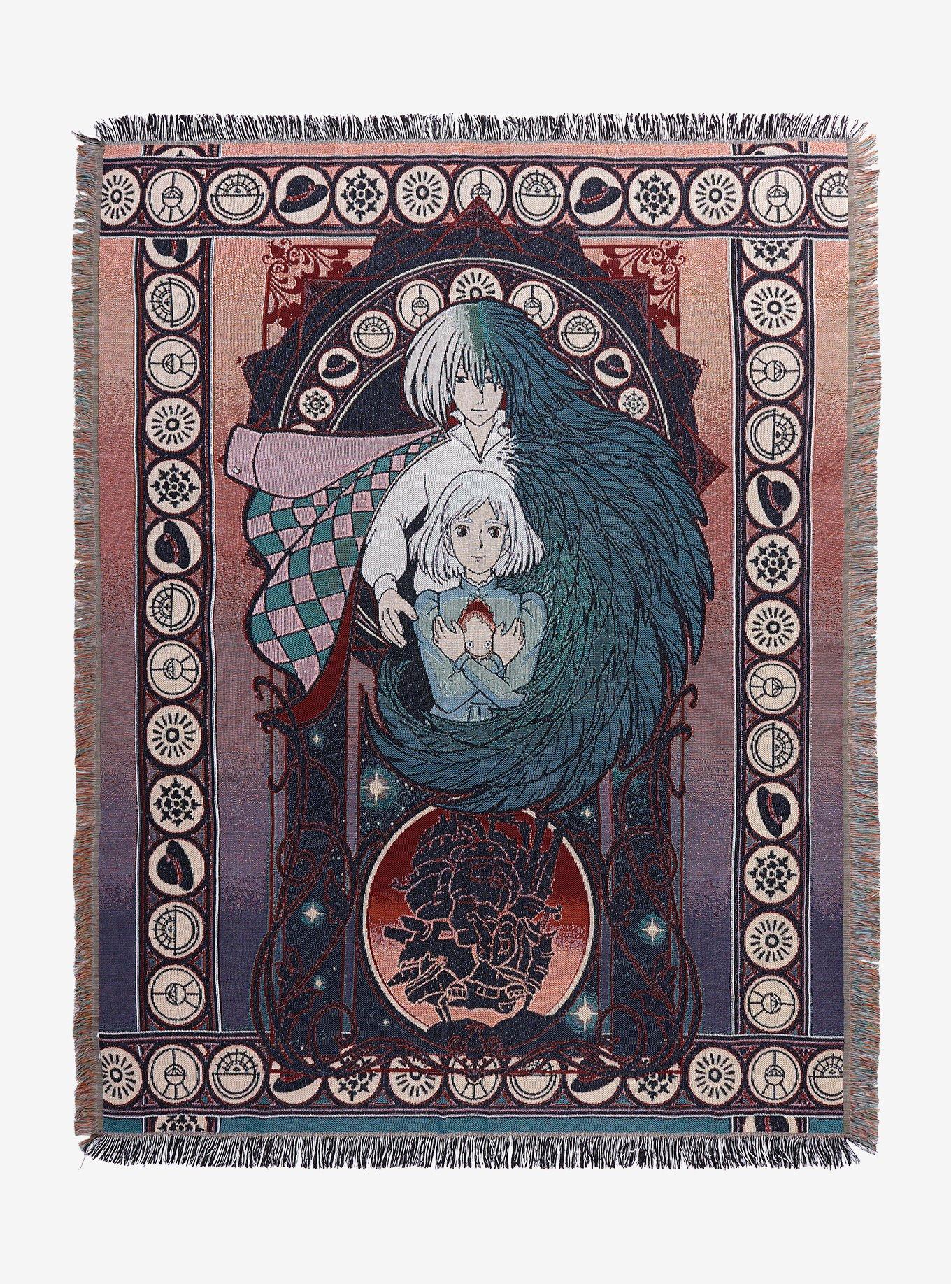 Studio Ghibli Howl's Moving Castle Sophie & Howl Portrait Tapestry Throw - BoxLunch Exclusive, , hi-res