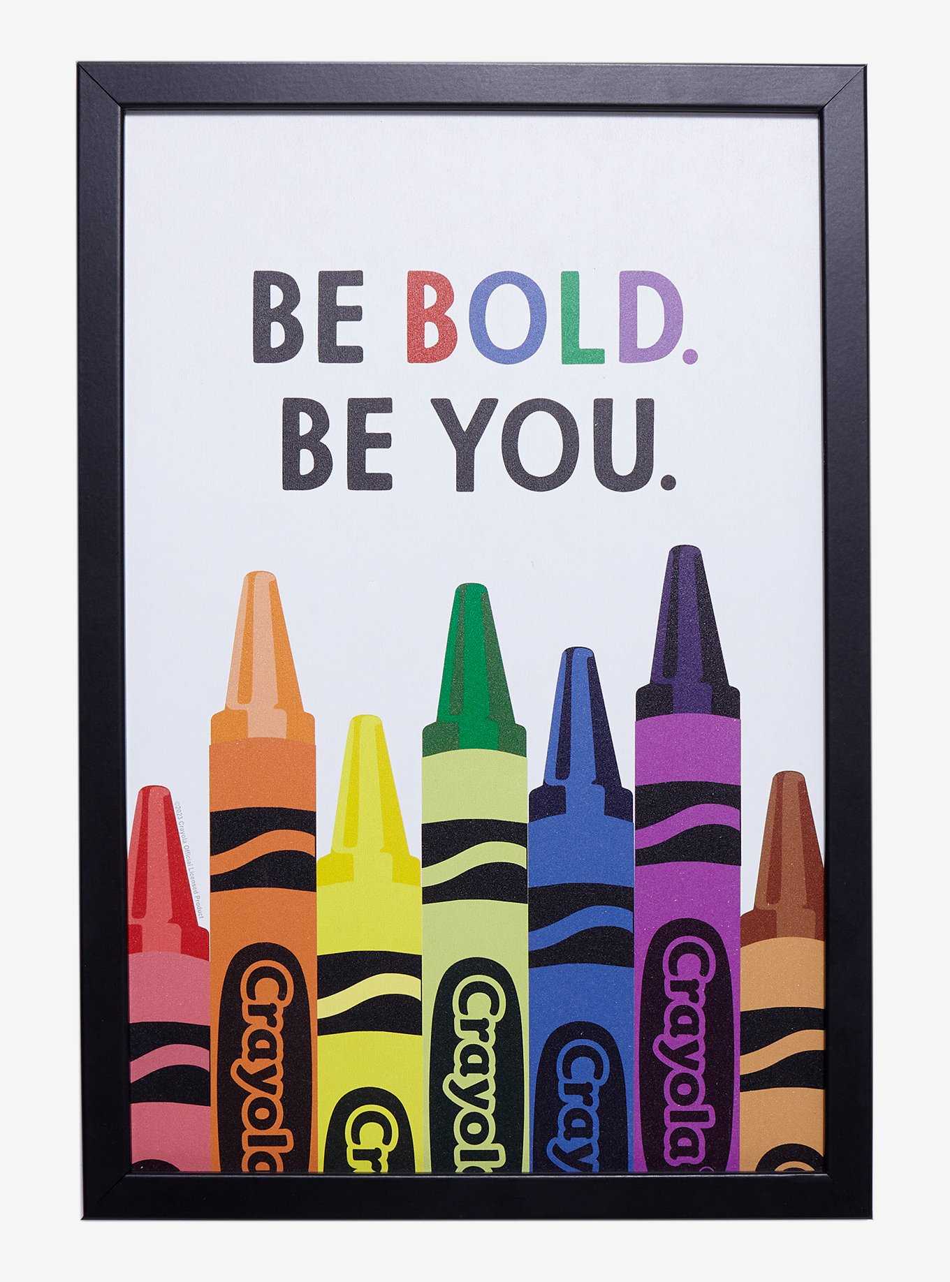 Crayola Crayon Be Bold Be You Wall Art, , hi-res