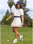 Disney Minnie Mouse Initial Pleated Golf Skirt, IVORY, hi-res