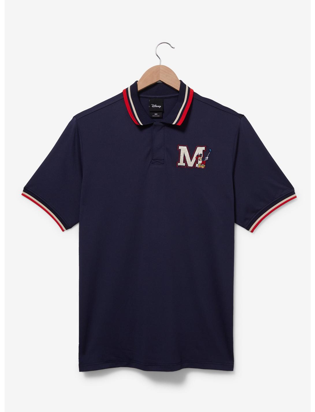 Disney Mickey Mouse Initial Collegiate Golf Polo, NAVY, hi-res