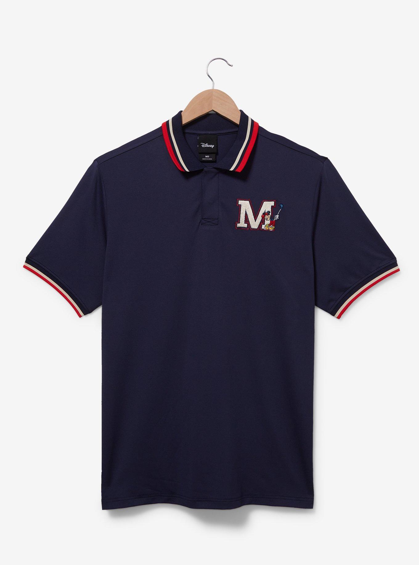 Disney Mickey Mouse Initial Collegiate Golf Polo, NAVY, hi-res