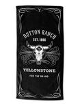 Yellowstone Whiskey Label Beach Towel, , hi-res