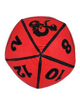 Dungeons And Dragons Red D20 Dice Travel Cloud Pillow, , hi-res