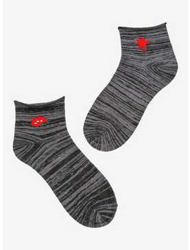Star & Lip Stripe Ankle Socks, , hi-res
