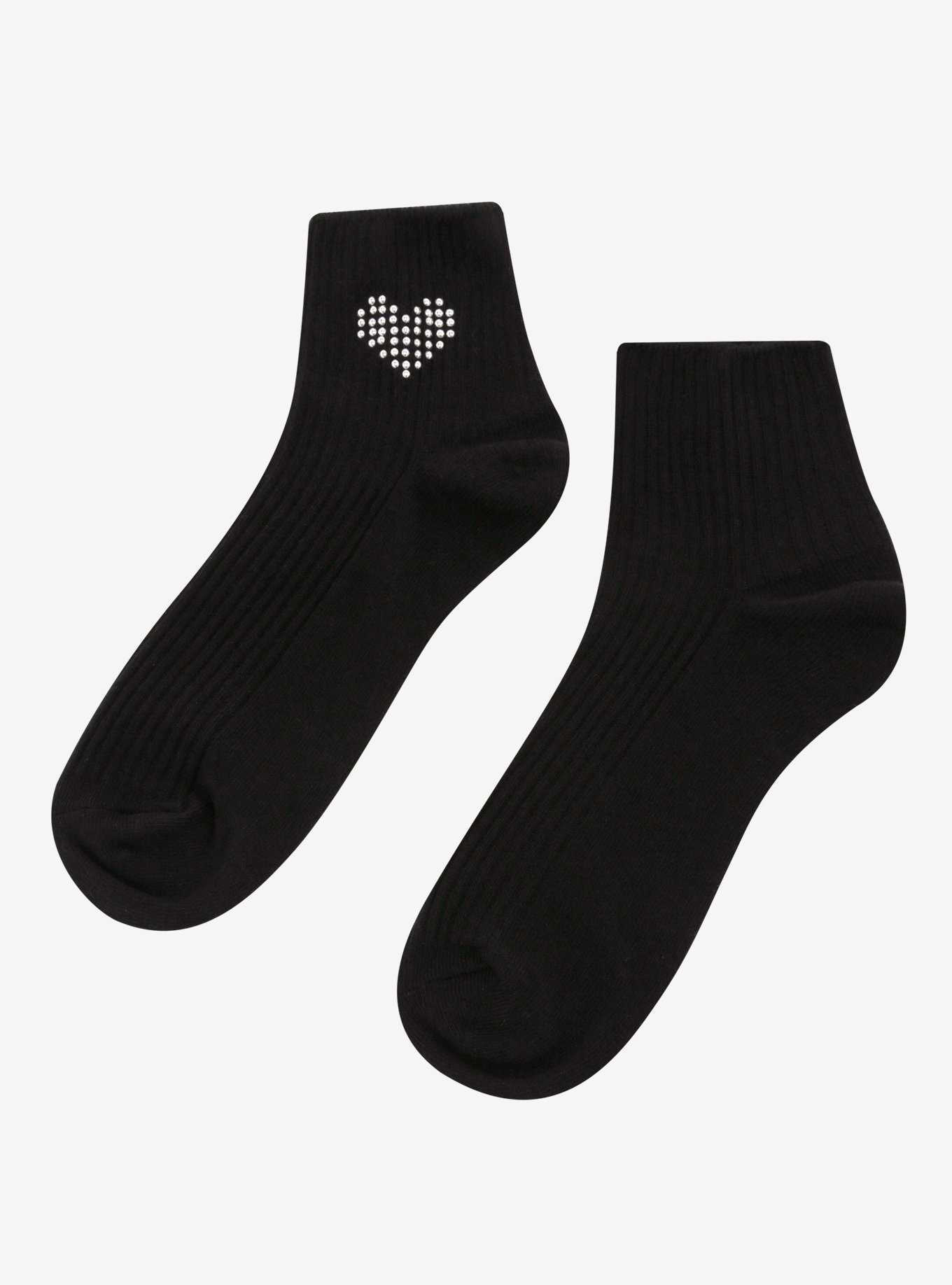 Hearat Rhinestone Ankle Socks, , hi-res
