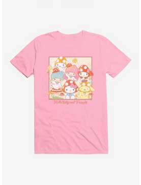 Hello Kitty And Friends Mushroom Hats Portrait T-Shirt, , hi-res