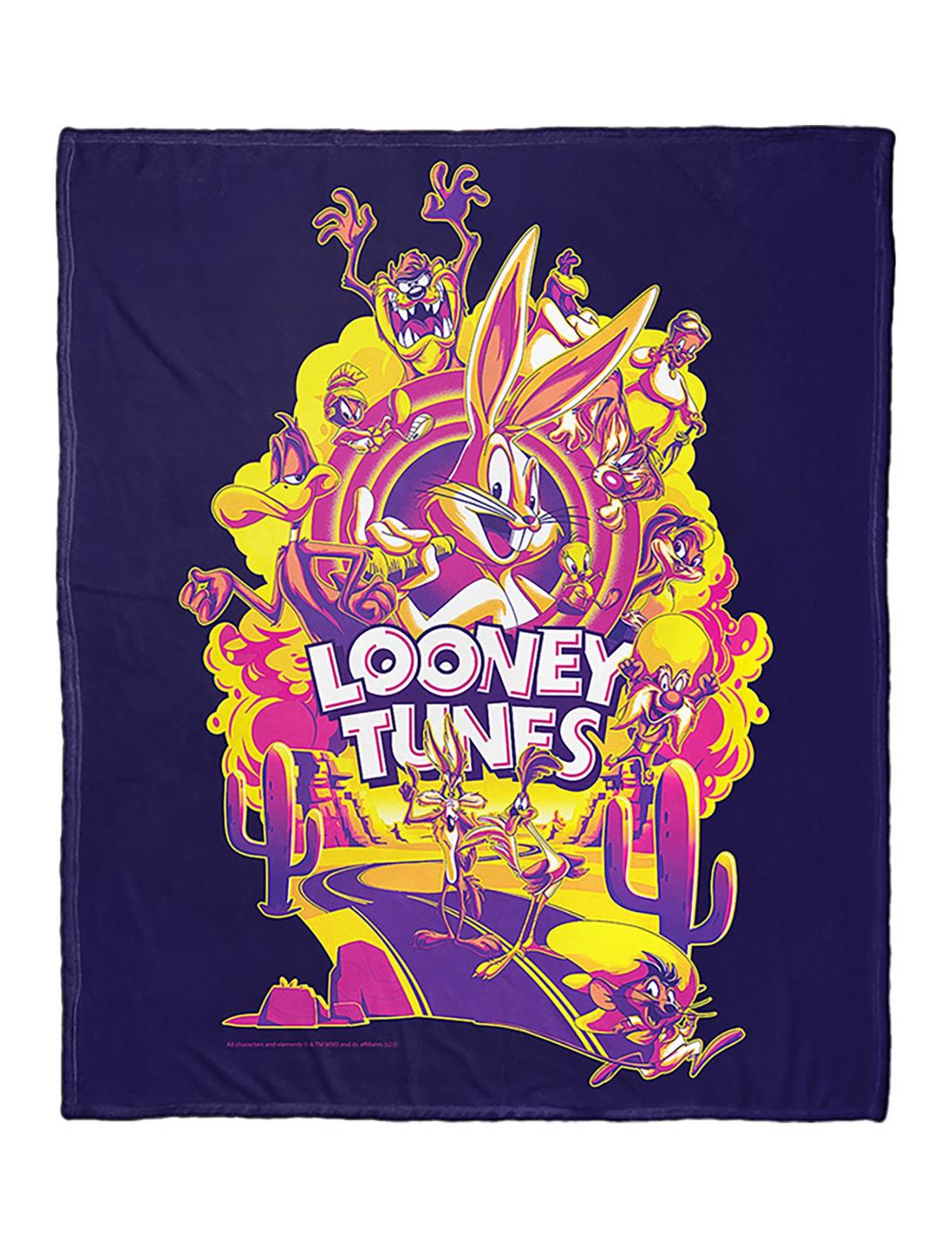 WB 100 Looney Tunes Whats Up Doc Multi Silk Touch Throw, , hi-res