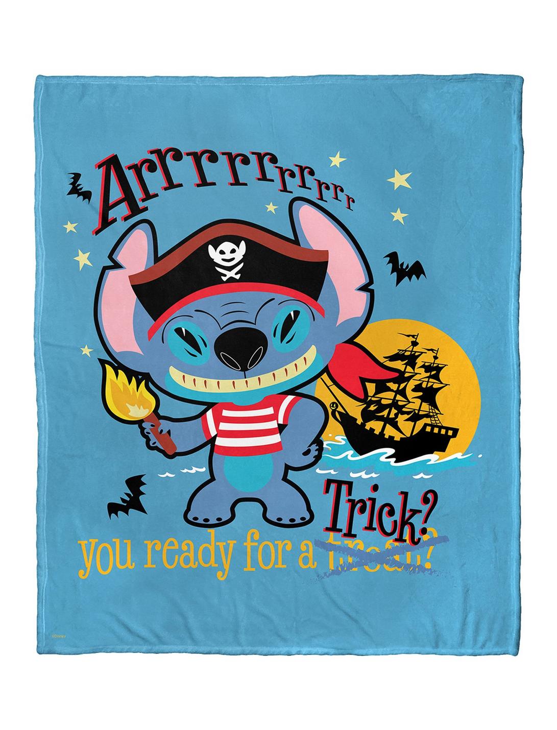 Disney Lilo And Stitch Pirate Stitch Silk Touch Throw Blanket, , hi-res