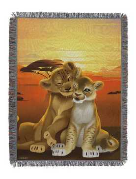 Disney The Lion King Simba And Nala Woven Tapestry, , hi-res