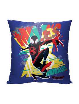 Marvel Spider-Man Across The Spiderverse It's Miles Printed Throw Pillow, , hi-res