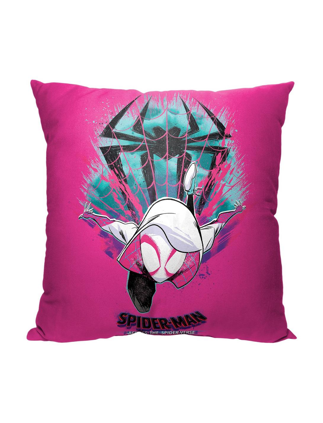 Marvel Spider-Man Across The Spiderverse Colorful Explosion Printed Throw Pillow, , hi-res