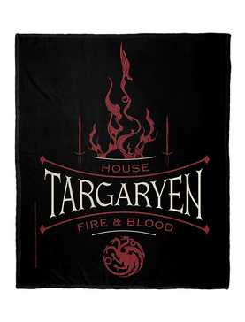 Game Of Thrones House Of Fire And Blood Silk Touch Throw Blanket, , hi-res