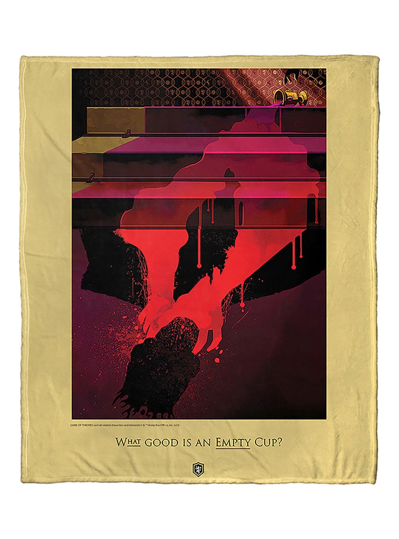 Game Of Thrones Empty Cup Silk Touch Throw Blanket, , hi-res