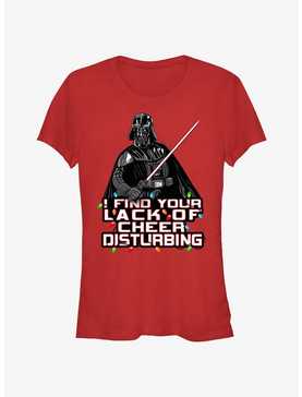 Star Wars Vader I Find Your Lack Of Cheer Disturbing Girls T-Shirt, , hi-res