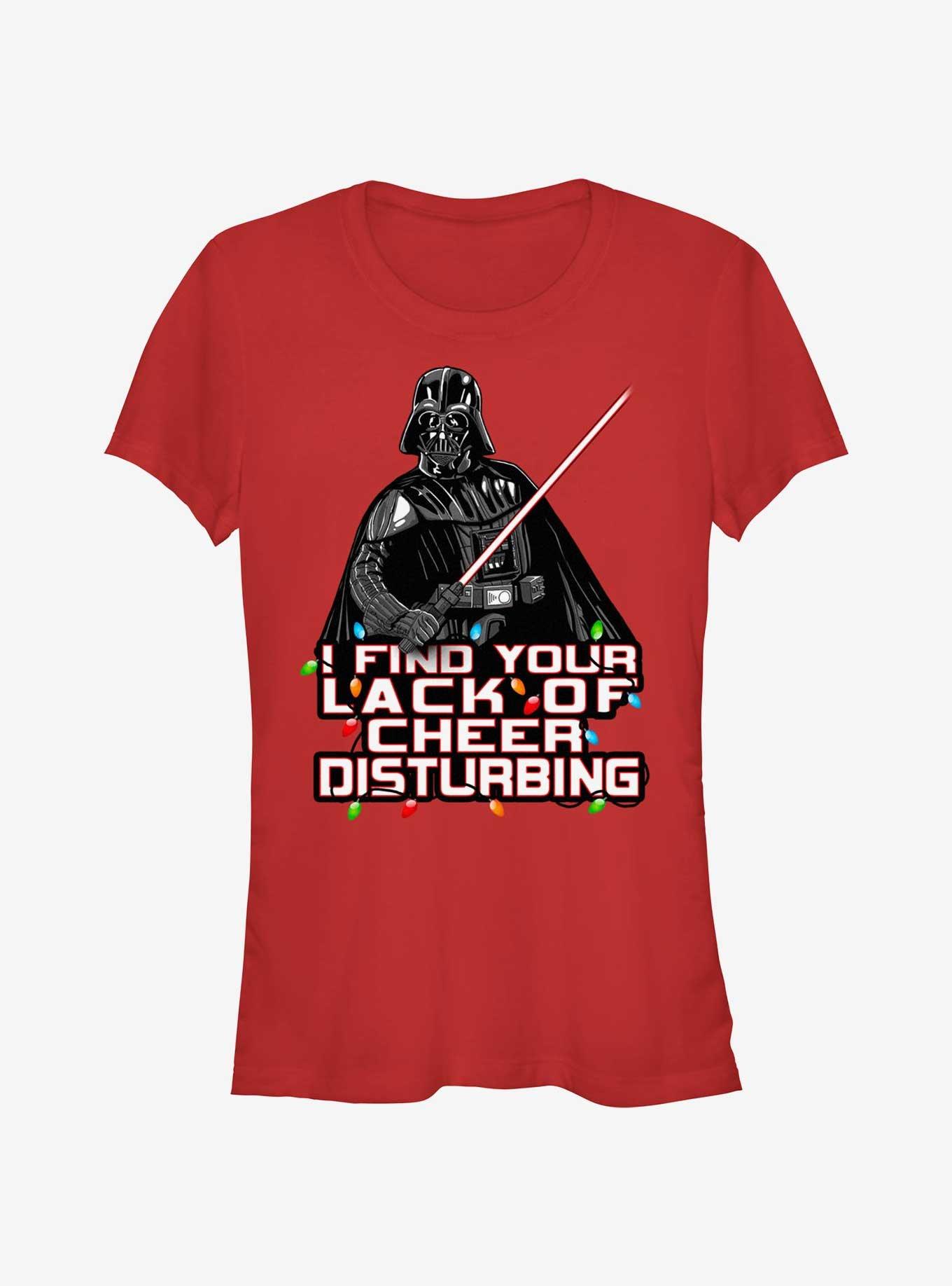 Star Wars Vader I Find Your Lack Of Cheer Disturbing Girls T-Shirt, , hi-res