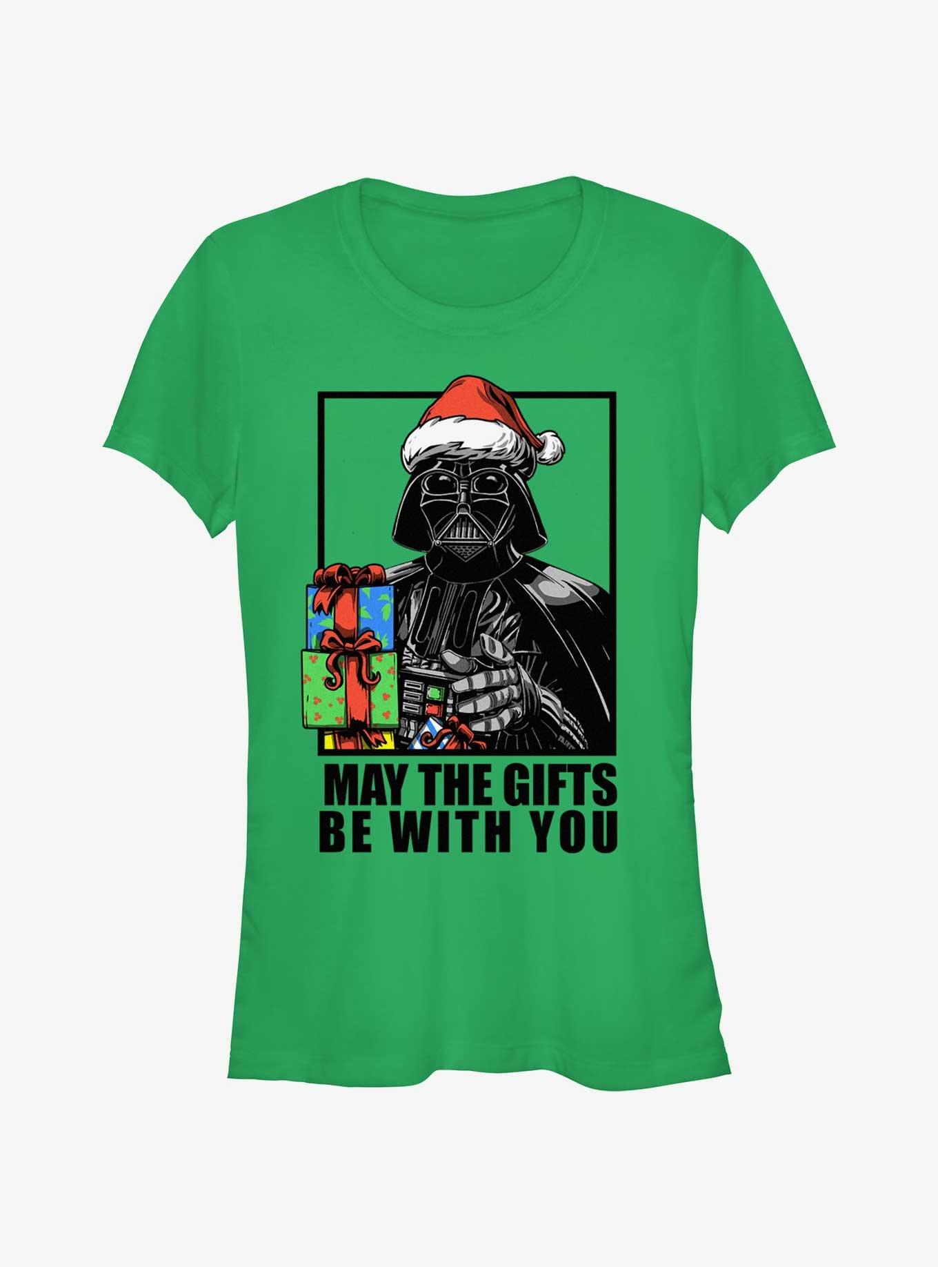 Star Wars Vader May The Gifts Be With You Girls T-Shirt, , hi-res