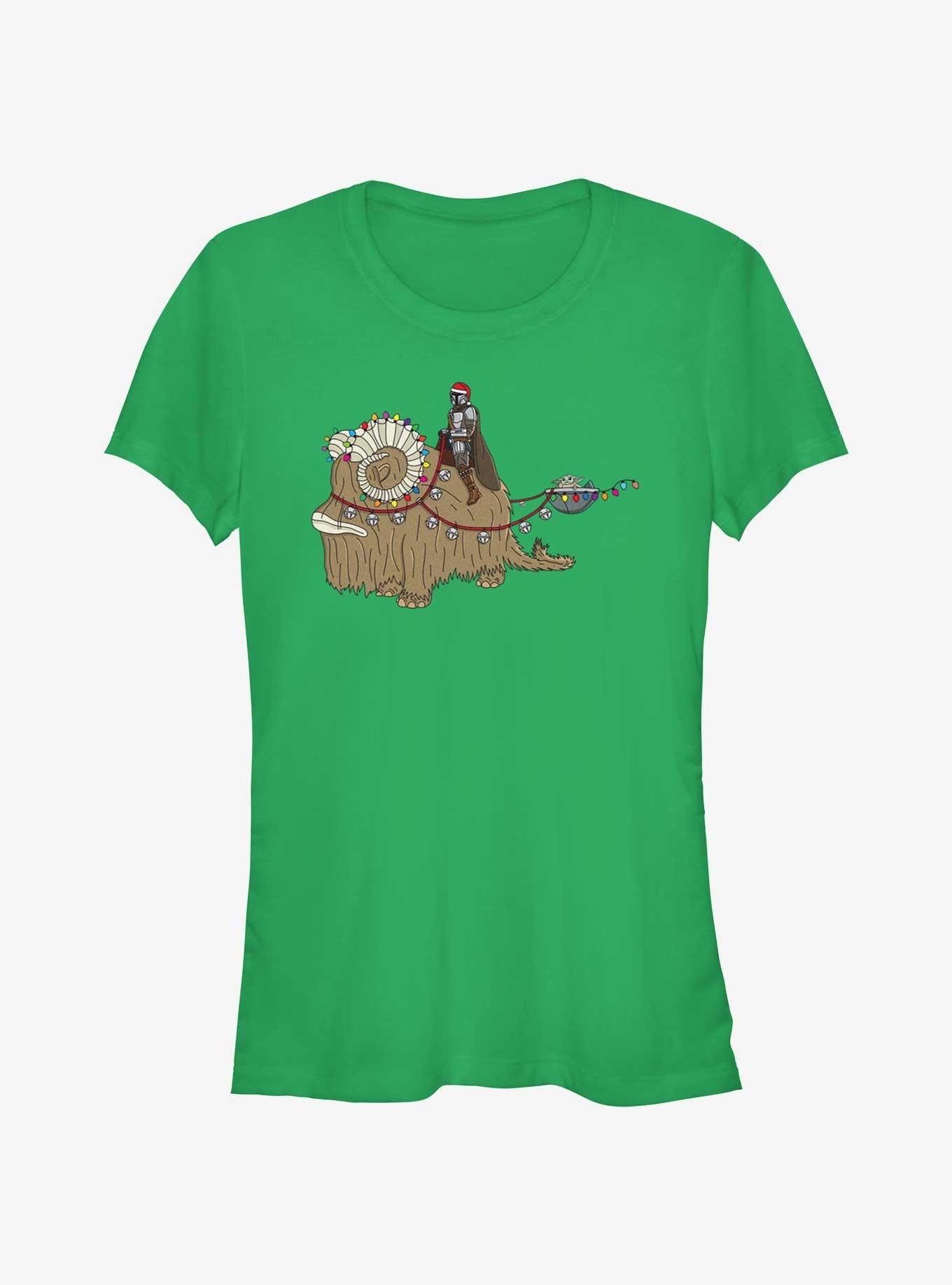 Star Wars The Mandalorian Bantha Christmas Girls T-Shirt, , hi-res